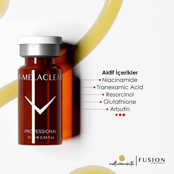 F-MELACLEAR 10ml درمان ملاسما و ناهمواری رنگ پوست و درمان لک های ب شدت تیره و قهوه ای
