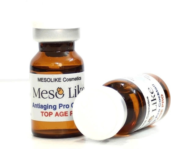 کوکتل جوانساز پیشرفته و رفع منافذ باز مزولایک اسپانیا Top Age Pro Mesolike 10ml