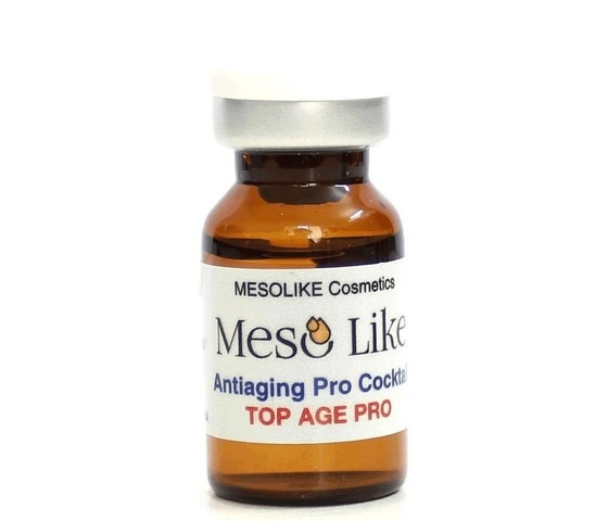 کوکتل جوانساز پیشرفته و رفع منافذ باز مزولایک اسپانیا Top Age Pro Mesolike 10ml
